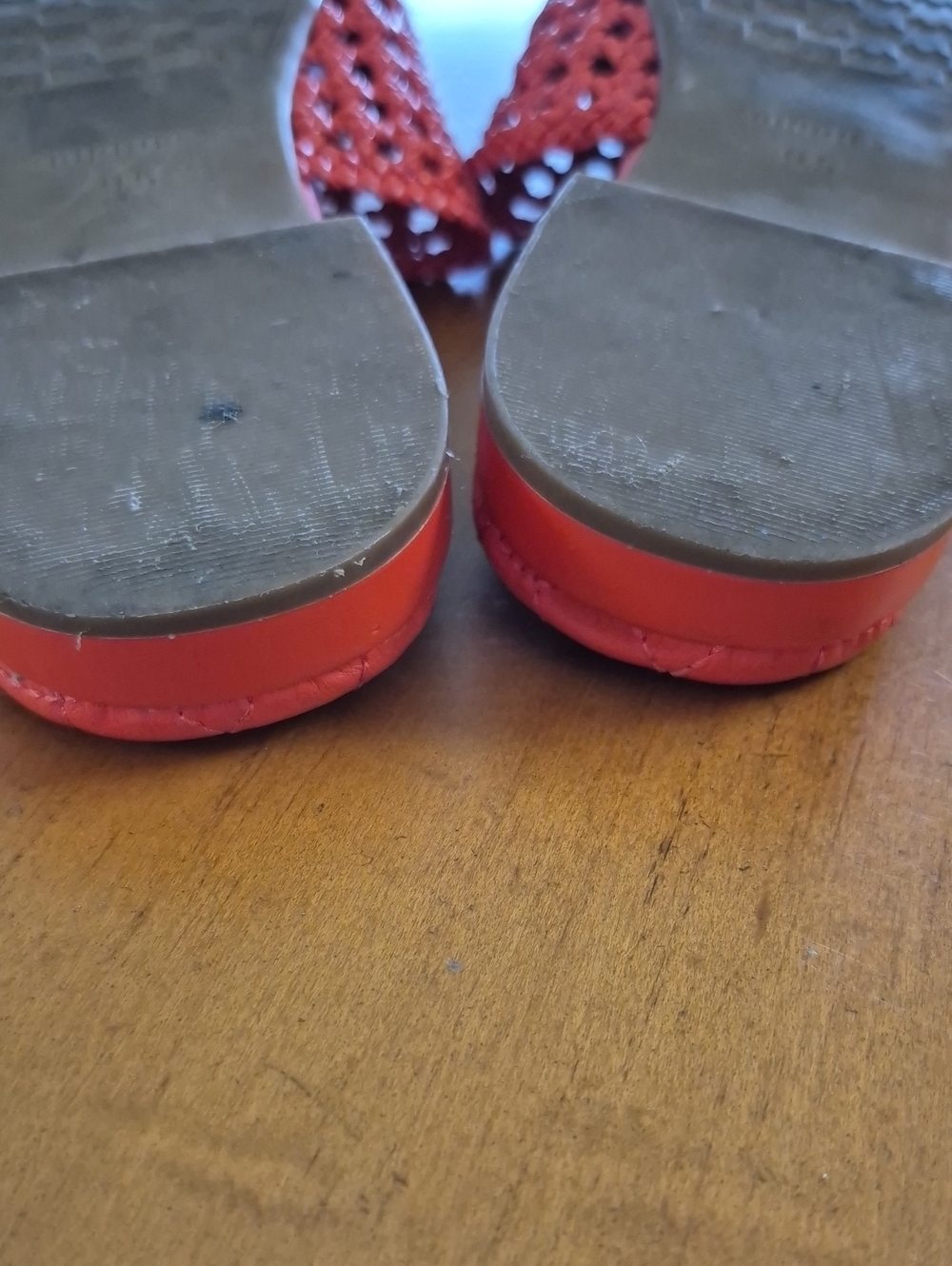 Birdies Woven Slip-On Pointed Toe Mules — Orange. Size 9.5 - Picture 4 of 7
